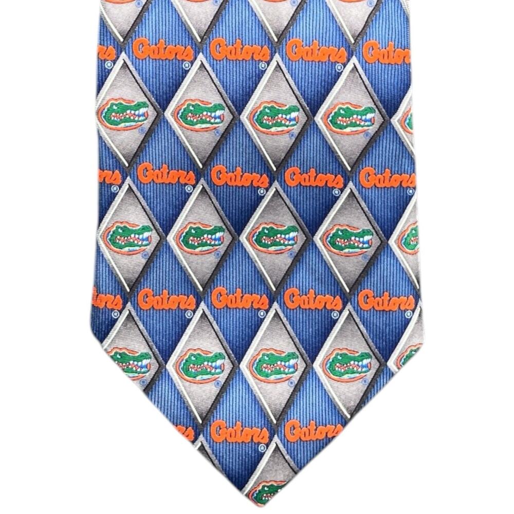 Florida Gators Eagle Neckwear College Football Silk Tie Blue Orange Necktie